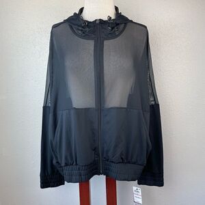 NWT Ideology Black Sheer Jacket Size 1X
